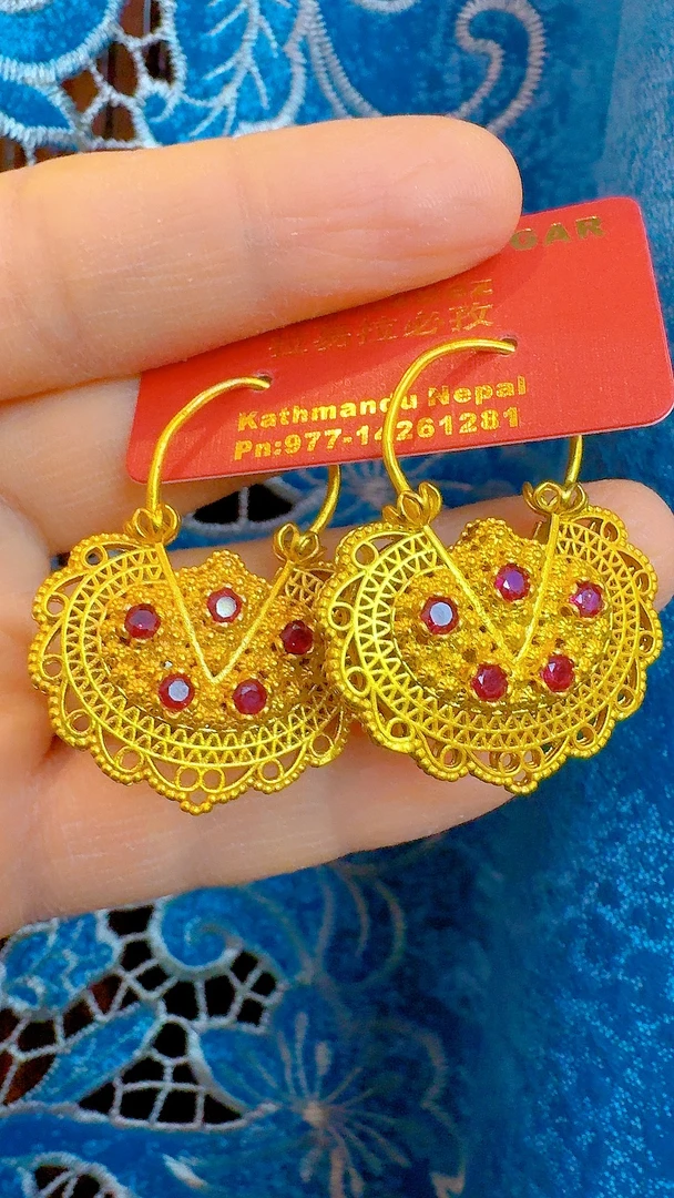 铜合金手链 铜合金时尚尼泊尔饰品耳环LayiLaBezنىپال