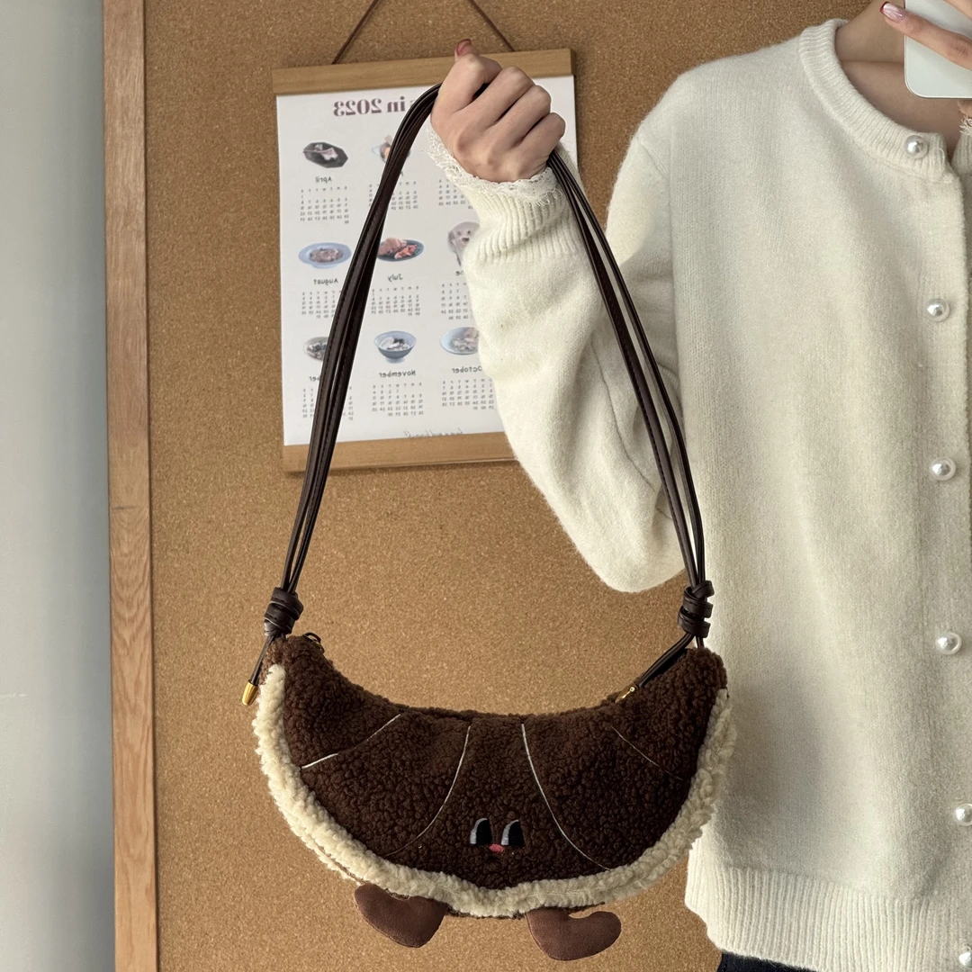 一张同学【长约24宽8高12单位厘米】可爱手提单肩斜跨包C3297咖