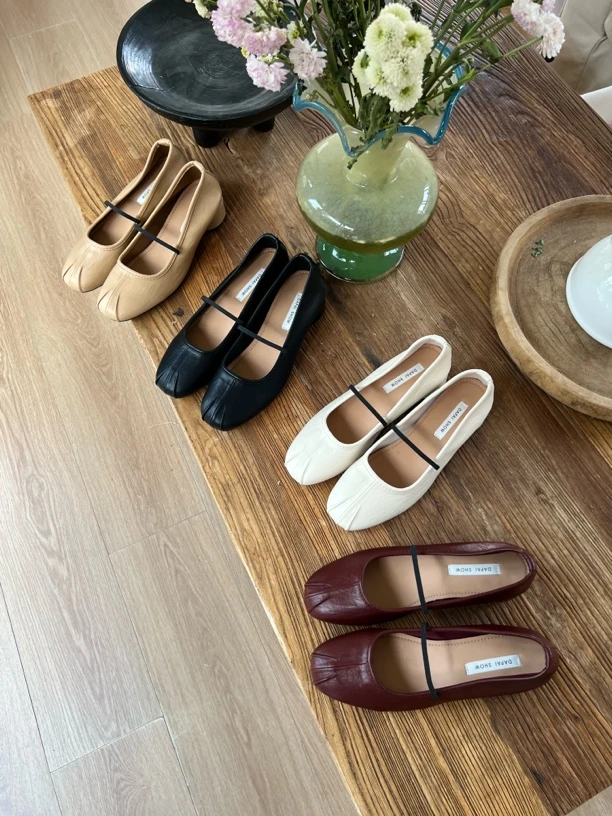 H7579四季通用浅口耐磨粗跟单鞋百搭女鞋法式复古皮鞋圆头时尚