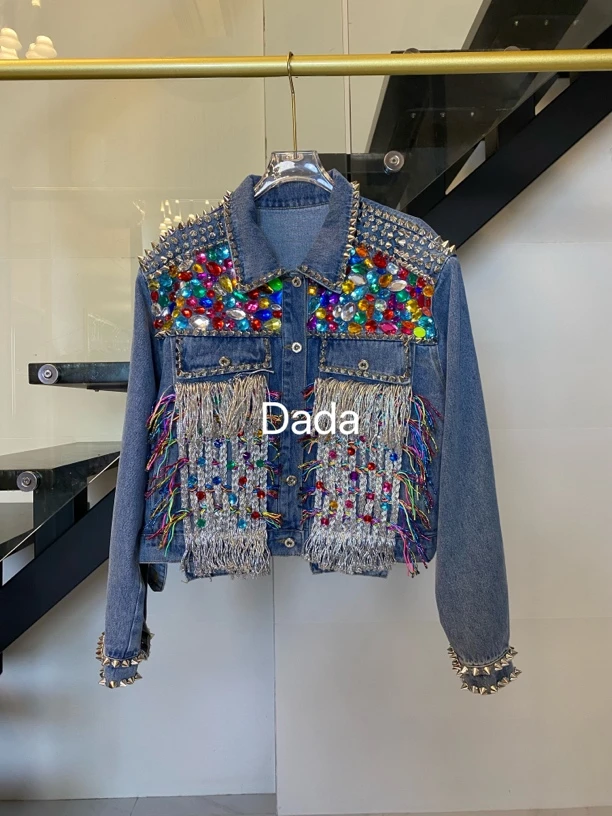 Dada设计款新款重工个性款休闲时尚百搭洋气牛子外套C11216