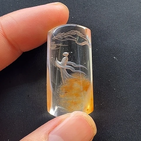 水晶颈饰未镶嵌悟