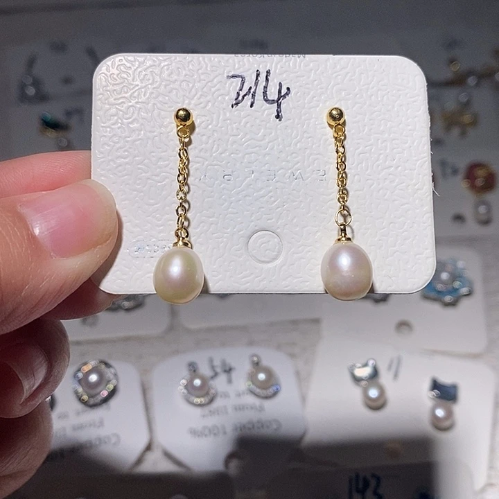 淡水珍珠耳饰未镶嵌