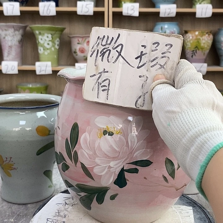 罐净*12xc景德镇陶瓷花盆