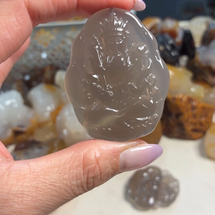 玛瑙/玉髓未镶嵌吊坠(不含链)