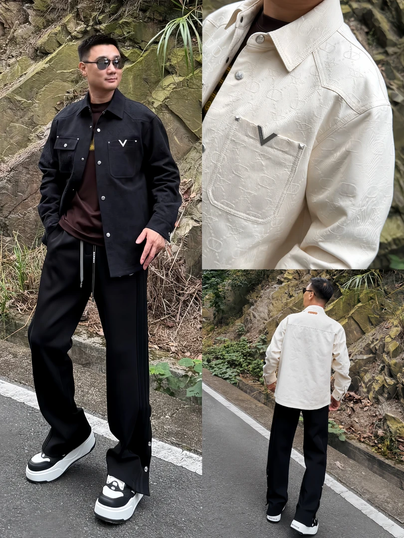 PRLUO VALENTIN《国际行》秋冬男士爆款时尚潮流翻领休闲慵懒风外套