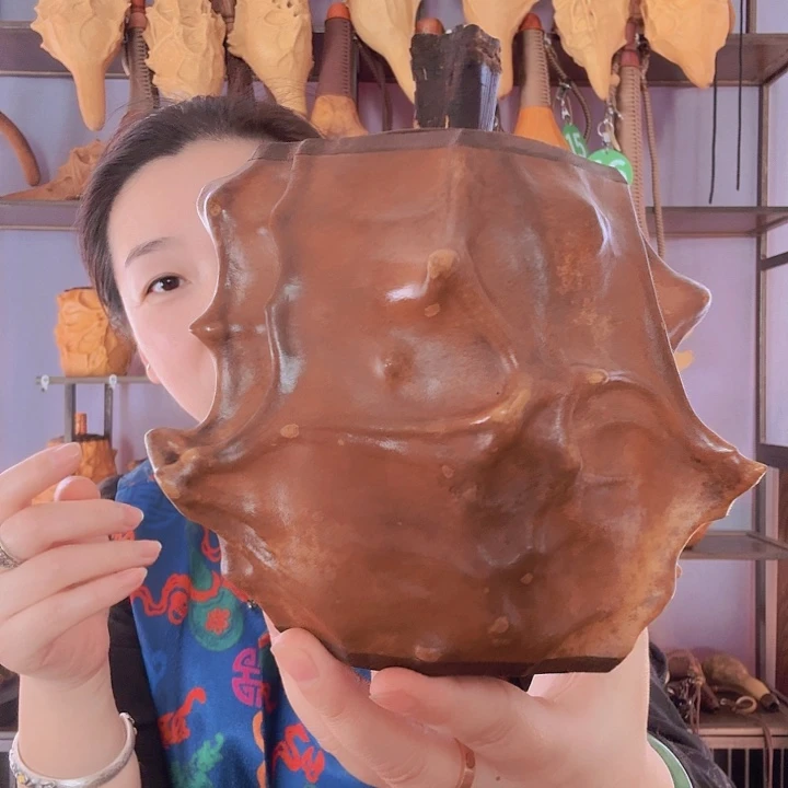 老*天然手工制作鹤首茶叶罐