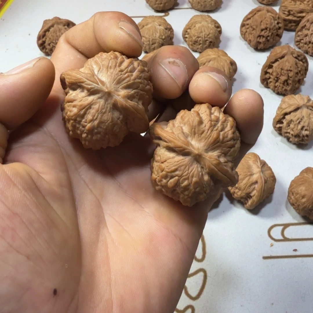 文玩核桃把件全品雪麒麟40+