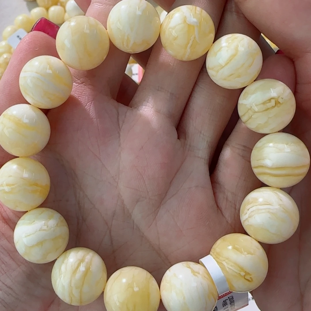 琥珀未镶嵌手链蜜蜡手串