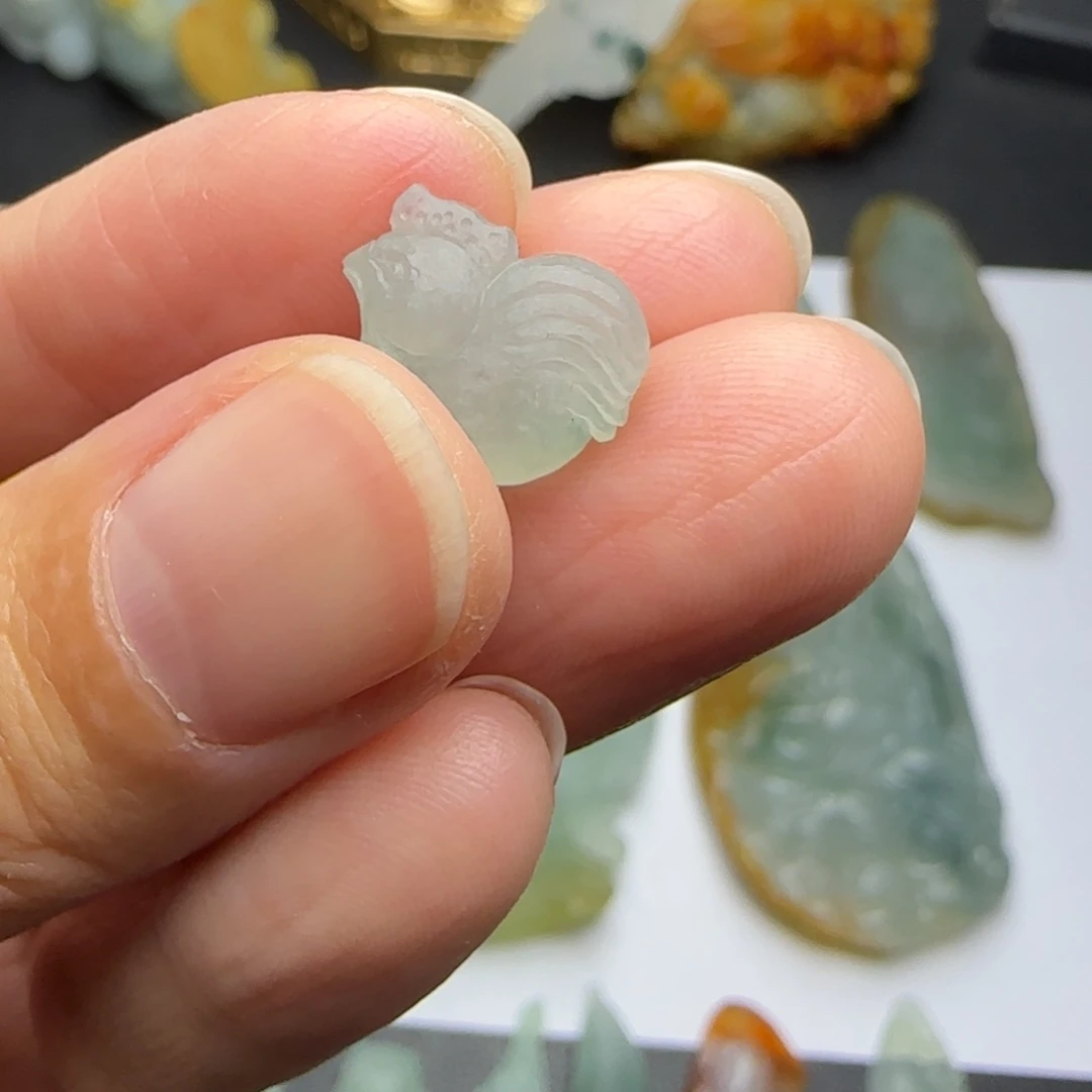 定制翡翠未镶嵌古***秋定制款