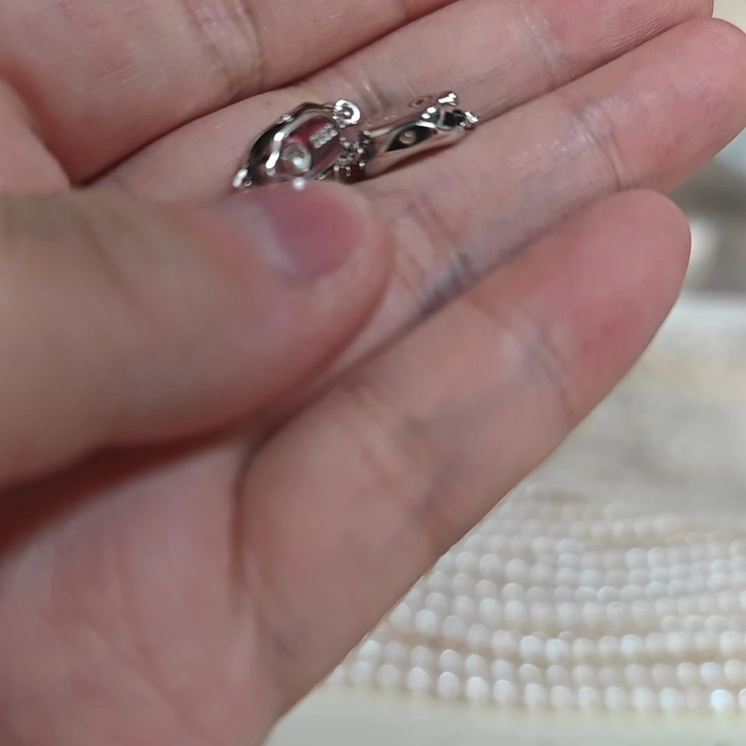 银S925镶嵌手串淡水珍珠