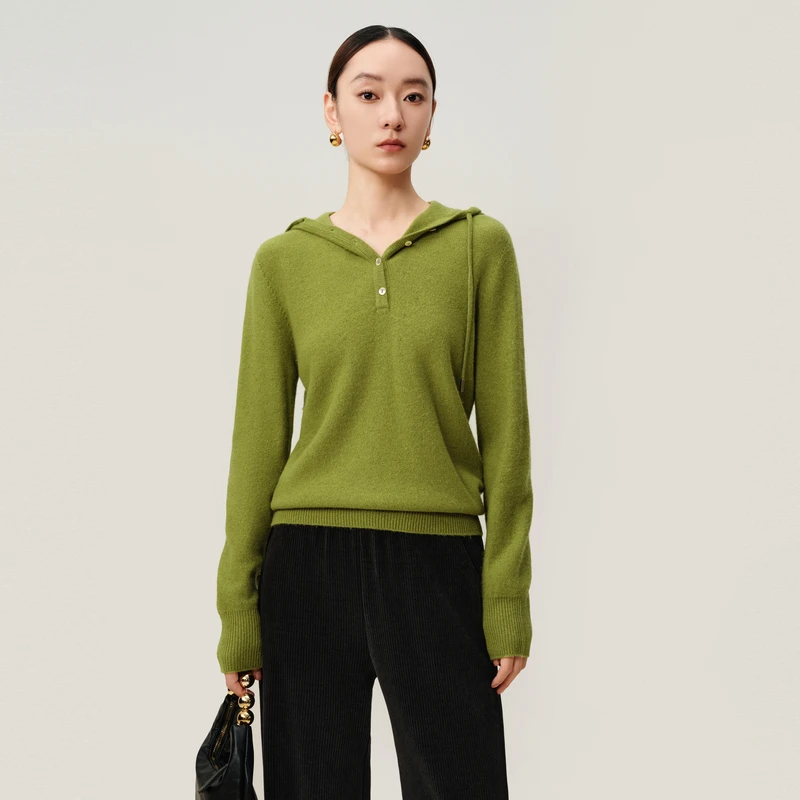 敦奴dunnu连帽针织衫FT572160