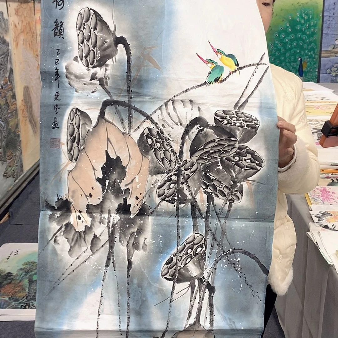 国画国画手绘作品