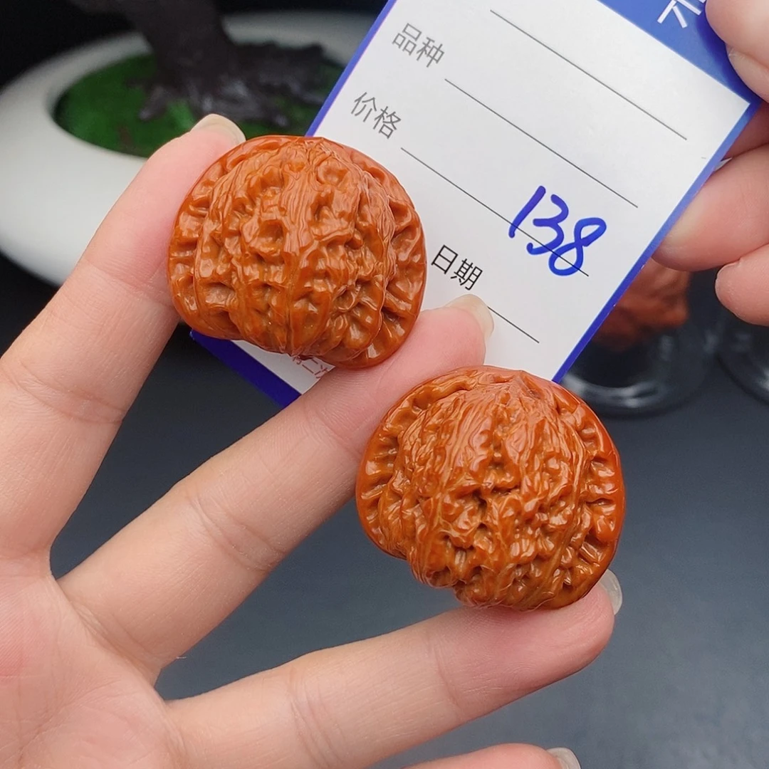 把件文玩核桃36球白138