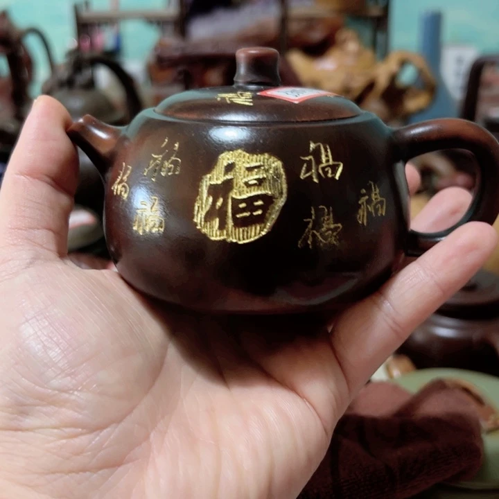 茶壶紫砂紫砂壶收藏起来了