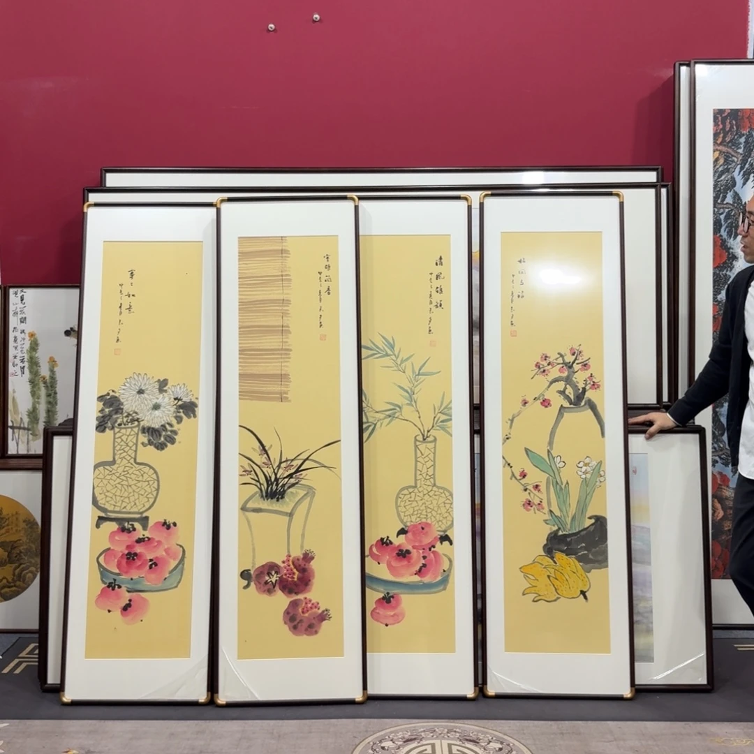 国画手绘作品45/160尺寸四幅