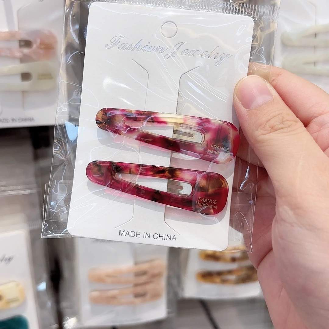 布艺铁合金拜拜夹一对