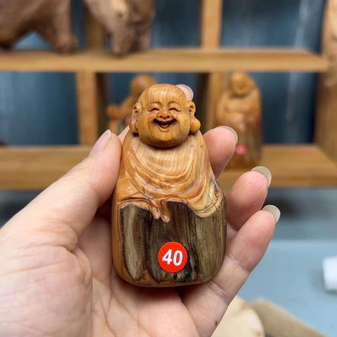 柏木崖柏木摆件手把件，