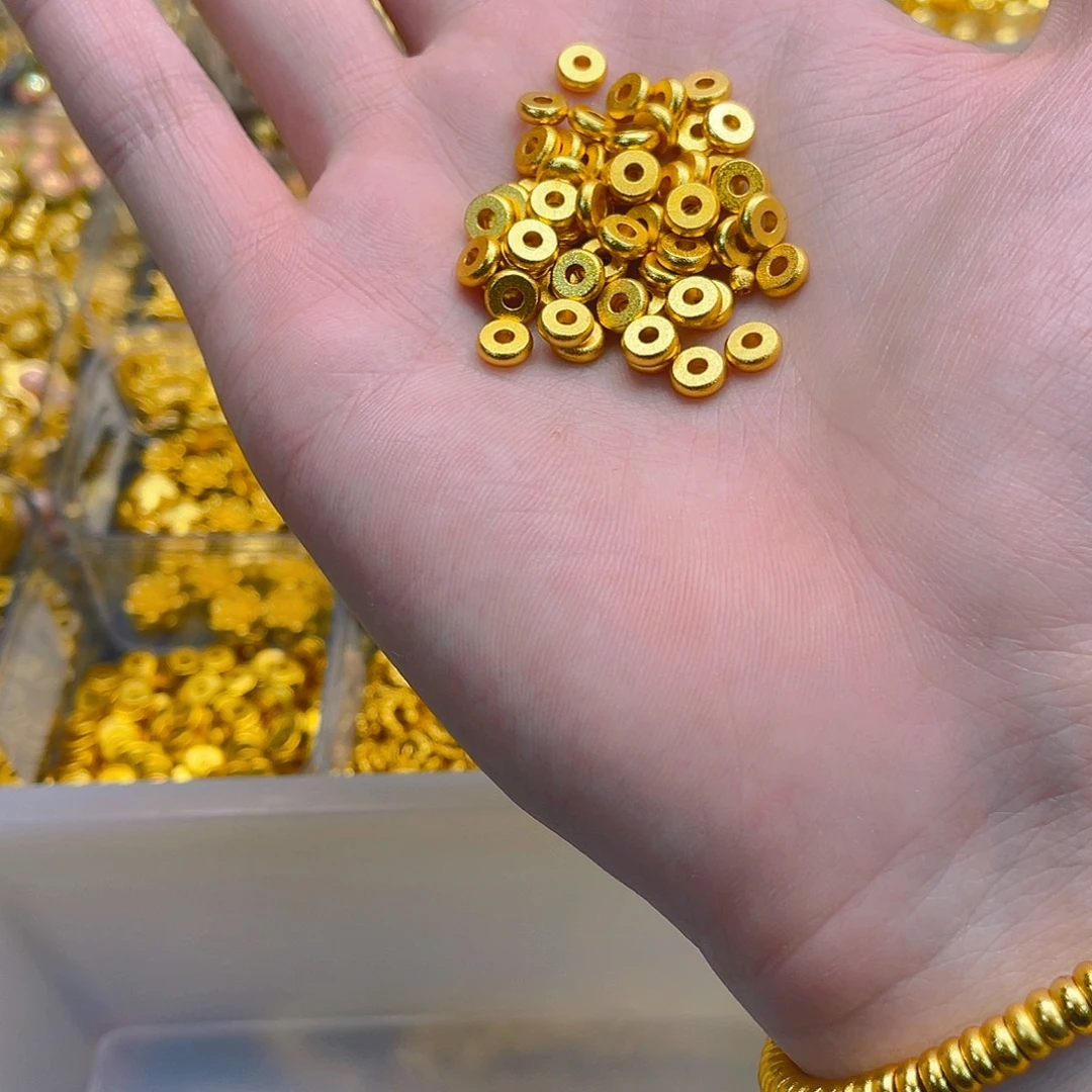 锆石铜合金算盘珠隔片6mm10个