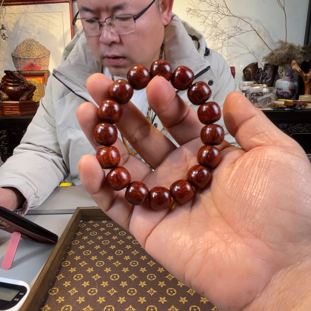 檀香紫檀（小叶紫檀）1314单圈顶泥玉化琴料满星龙鳞161号