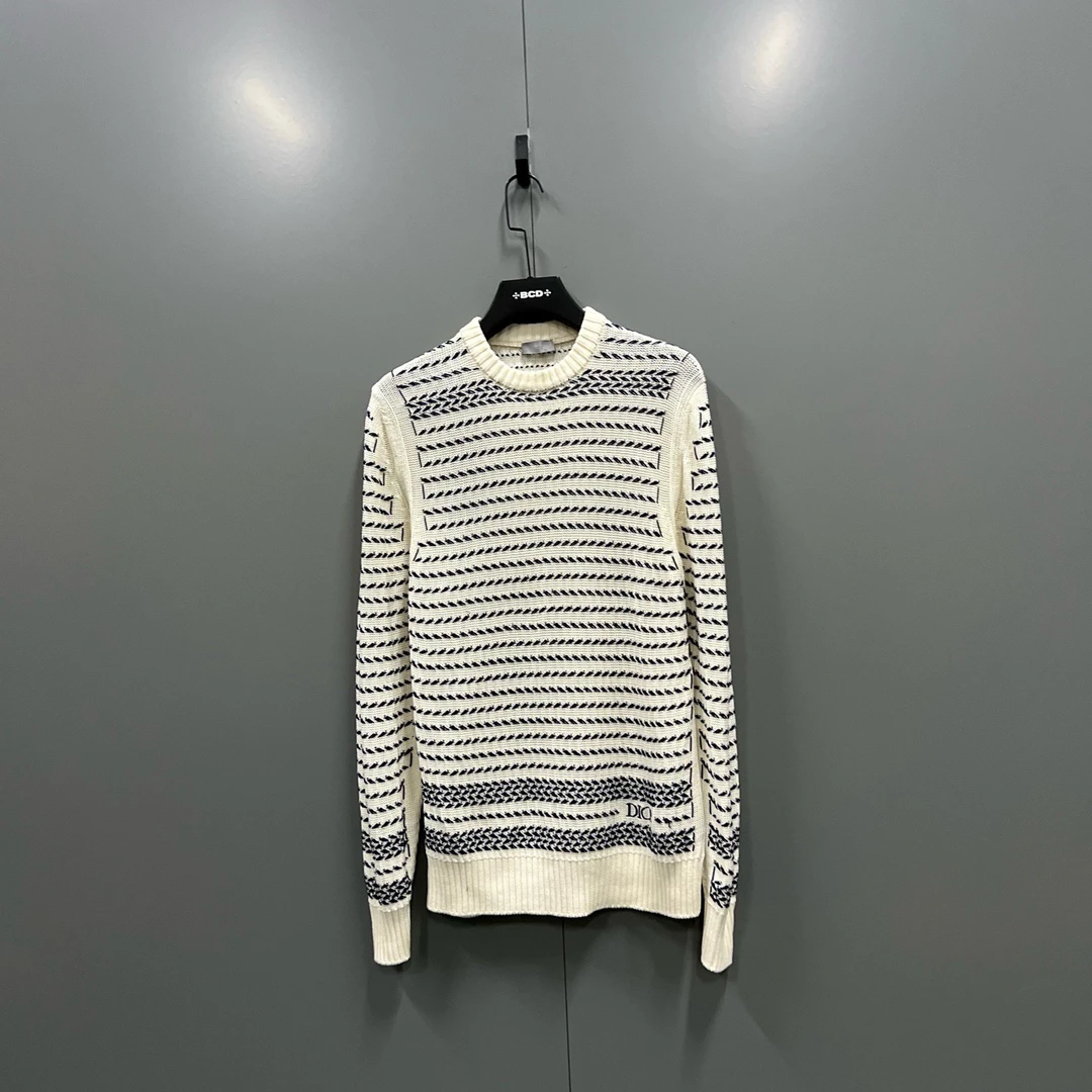 99新 DIOR/迪奥 楠 条纹针织衫 S码/95新/205390