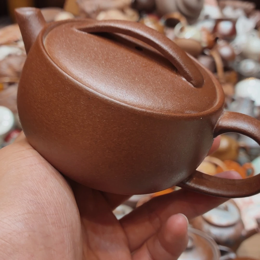 柴烧老岩泥手工茶壶器皿