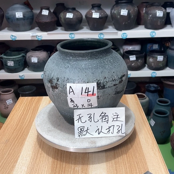 红陶手工制作工艺花盆