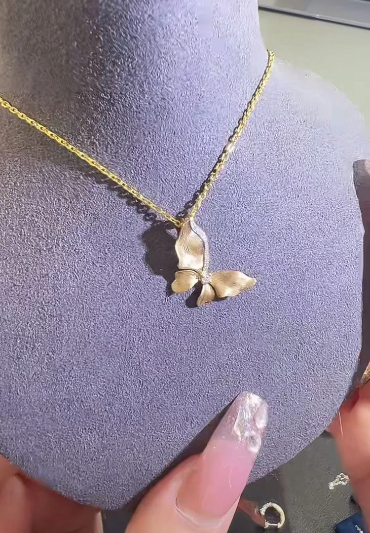 【涂涂高定珠宝】18k钻石蝴蝶吊坠（不含链）hgt