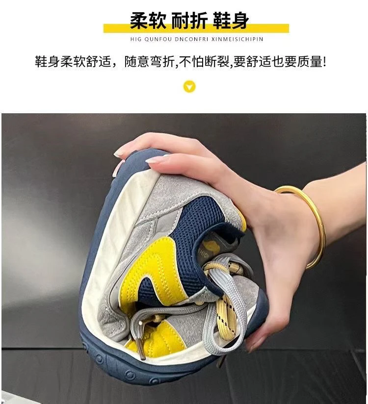 2025年秋冬季新款网面透气轻便软底韩系德训鞋时尚潮流百搭女鞋