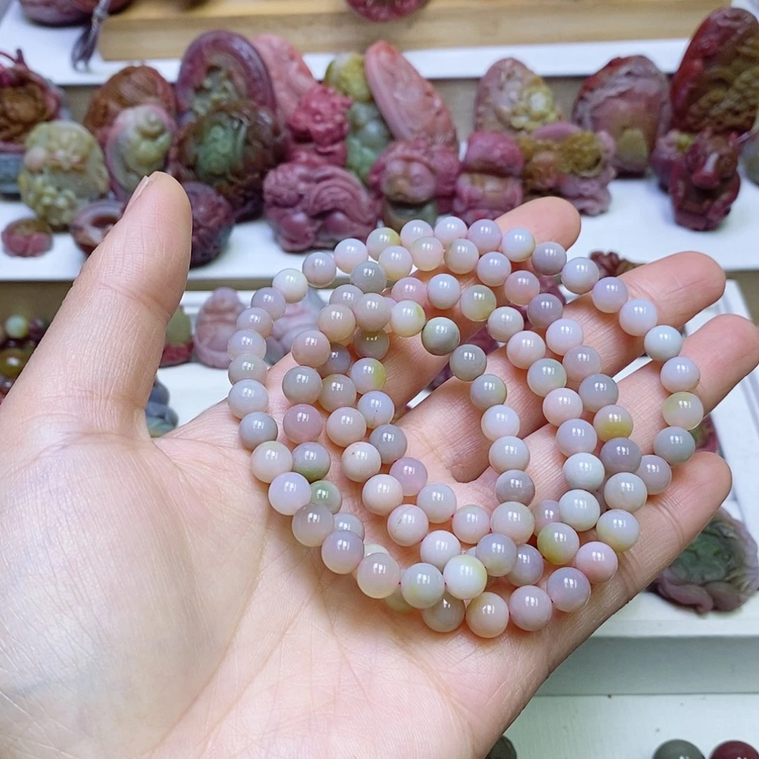 玛瑙/玉髓盐源玛瑙手链未镶嵌