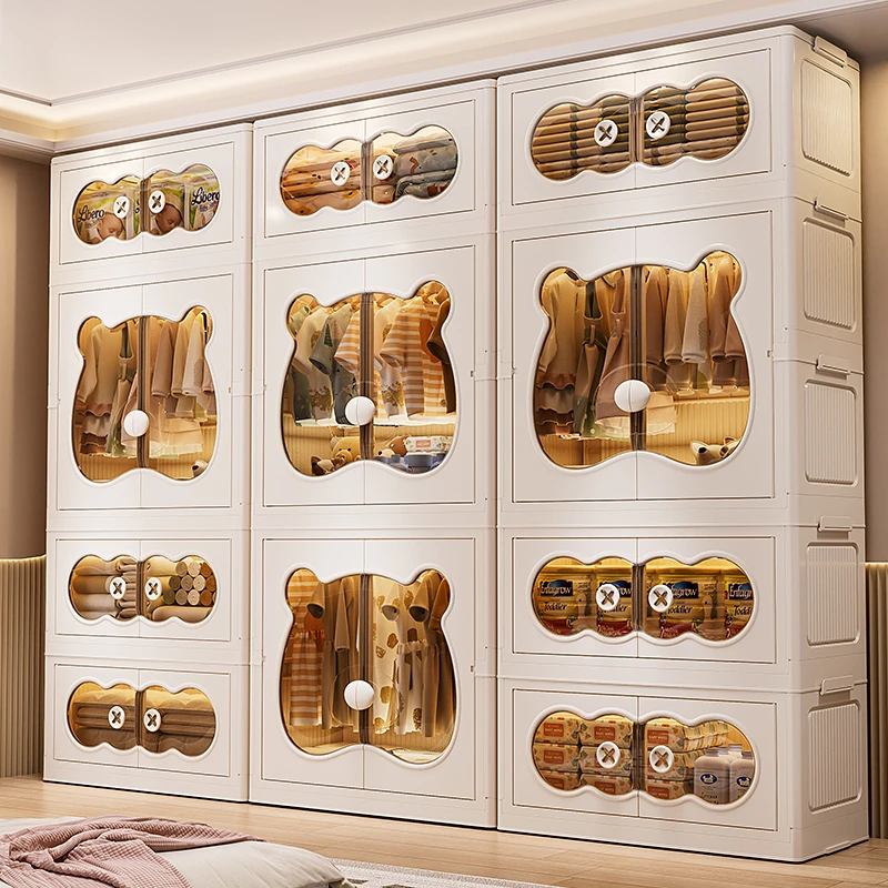 衣柜出租房专用多层大容量衣物收纳柜挂衣服免安装结实耐用