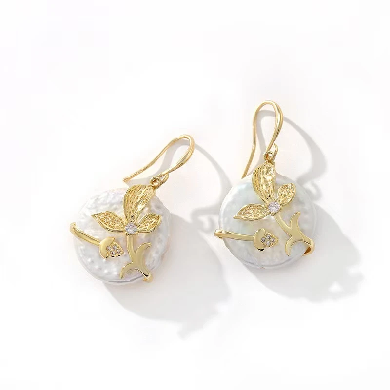 925银针巴克洛异形耳环高级感气质网红时尚百搭复古简约