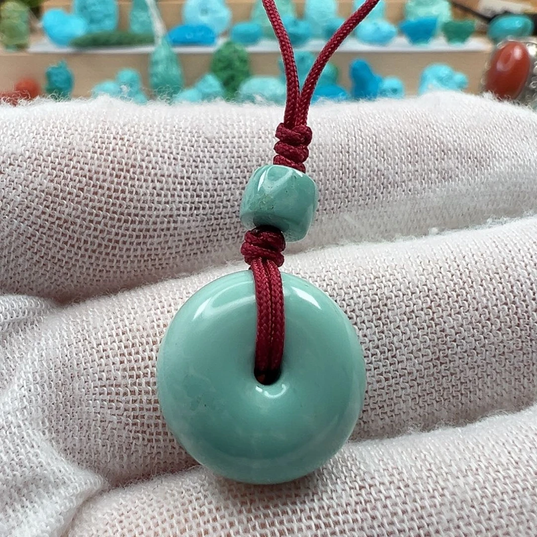 未镶嵌绿松石项链15.8