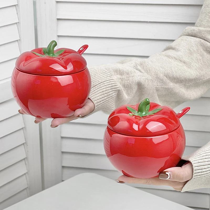 嘉点陶瓷调料盒家用调味瓶小番茄盐罐白糖分装瓶厨房味精小收纳罐