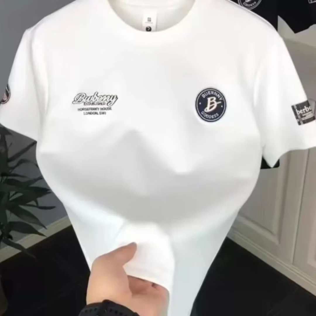 2025男士新款轻奢痞帅气质潮流百搭纯棉T恤时尚帅气高级感休闲