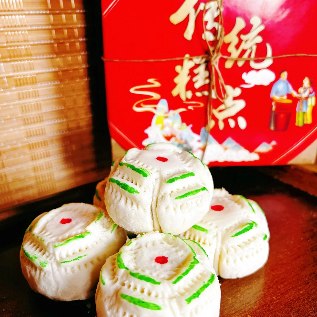 [荷花酥]绿豆味 皮薄馅足 天津特产 传承 10块/500g