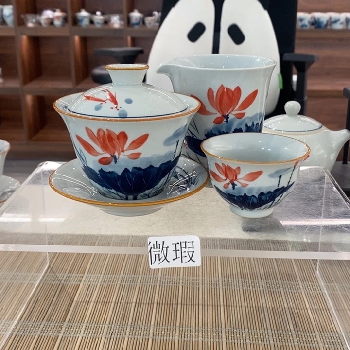 釉下老陶泥手工绘制