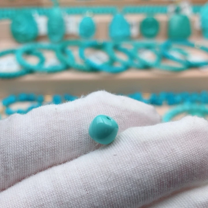 绿松石未镶嵌珠宝奇石7.5mm
