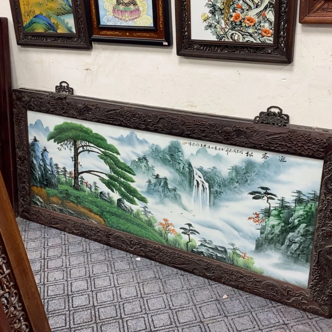 瓷片190*82 景德镇瓷板画柴窑烧制
