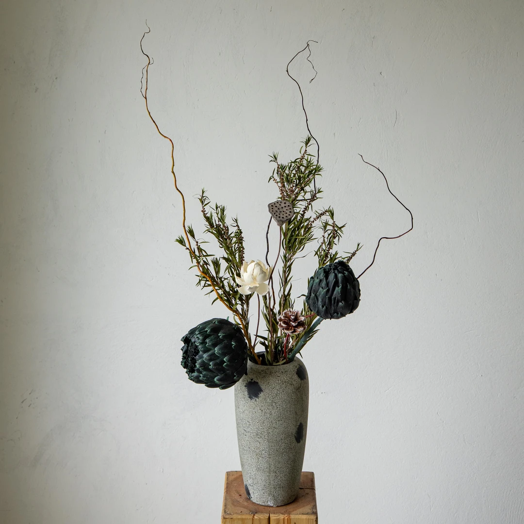 【禅意款 浮生】小众高级禅意书桌餐桌斗柜永生花花束