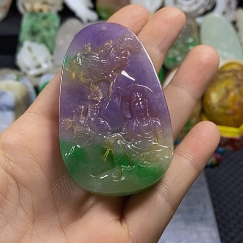 钱***爷紫金钵盂菩提吊坠