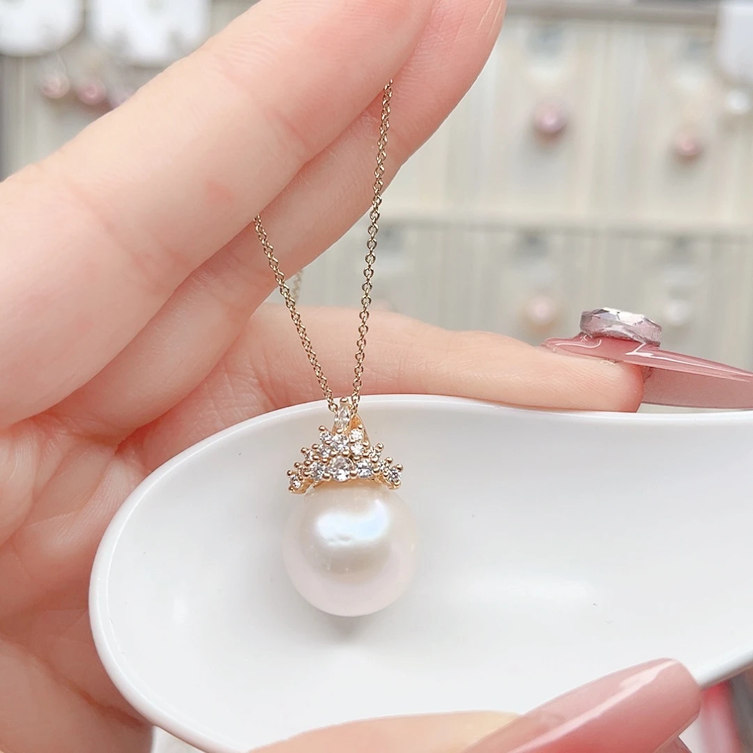 合金淡水珍珠吊坠(赠链)