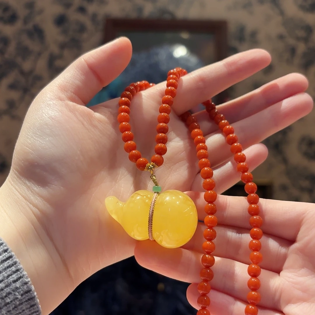 南红玛瑙未镶嵌颈饰颈饰