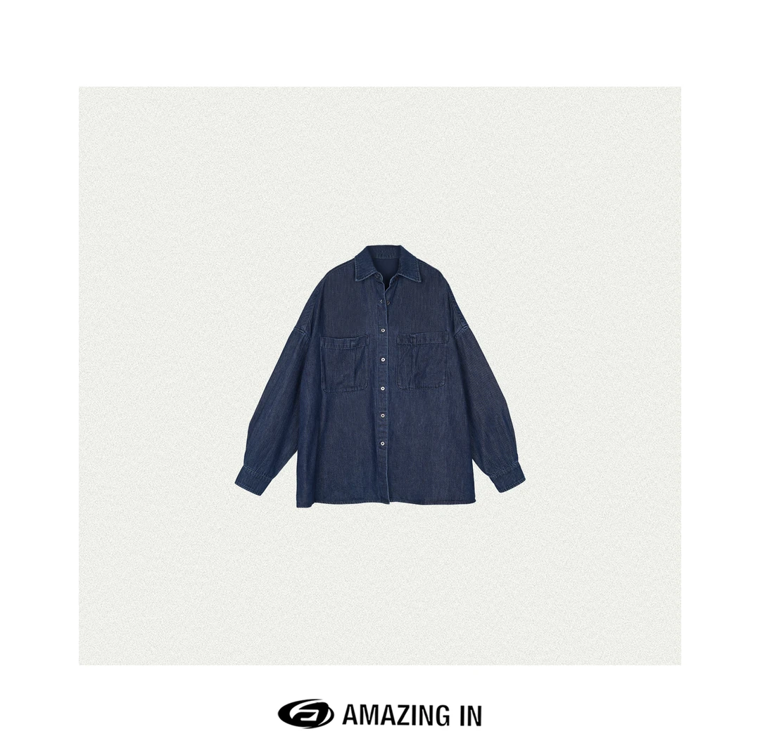 AMAZING IN | 1oo%棉 | 简约时尚百搭牛仔衬衫 A250212-WSJ-NY855