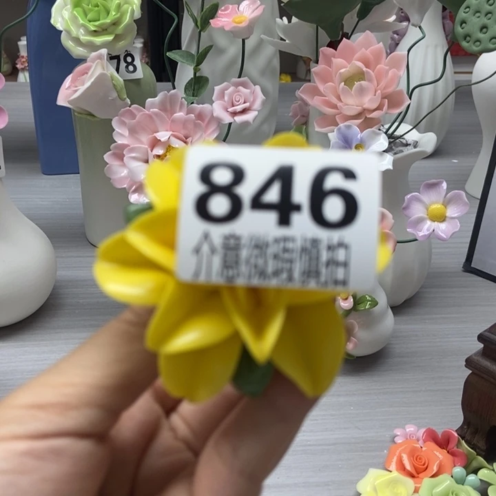 陶瓷手工制作陶瓷花