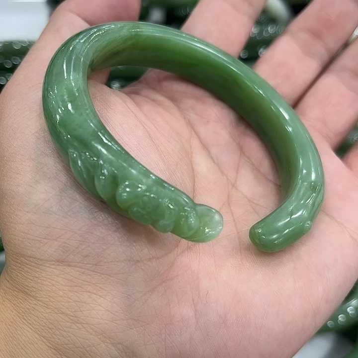 和田玉未镶嵌手镯59～1