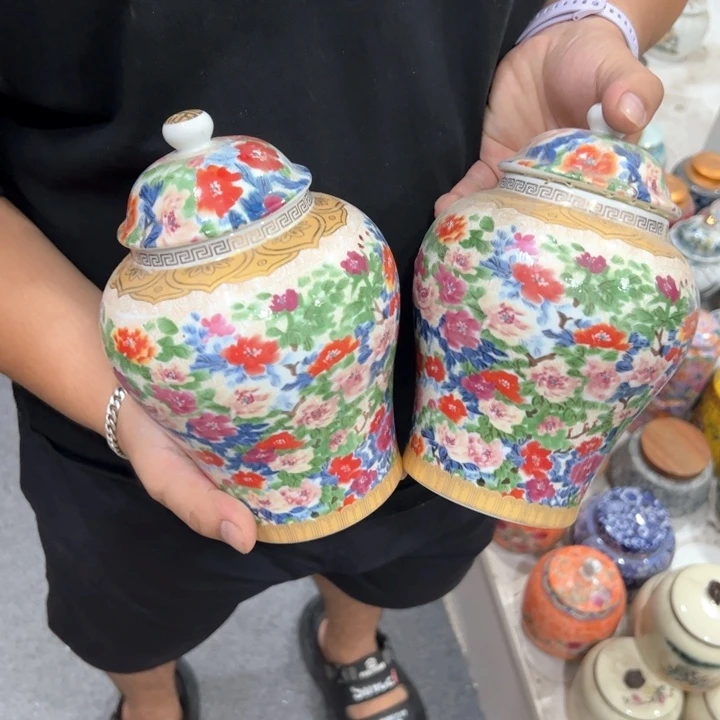 瑕疵福利品陶瓷茶叶罐介意勿拍