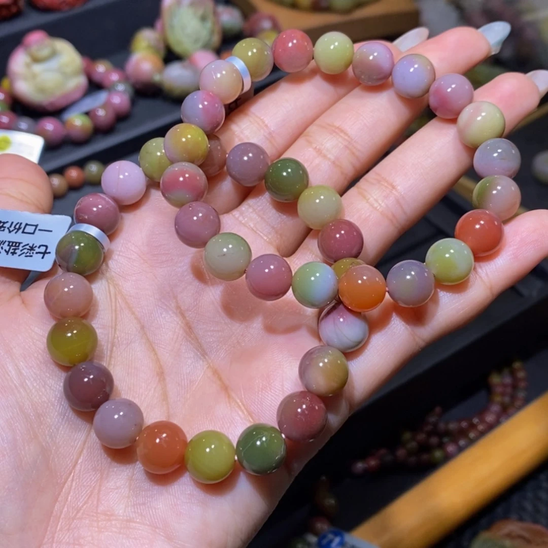 【闪购商品】玛瑙/玉髓手串未镶嵌一****晶盐源玛瑙
