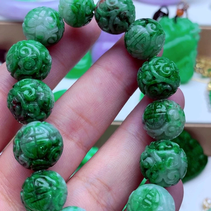 翡翠未镶嵌手链手串