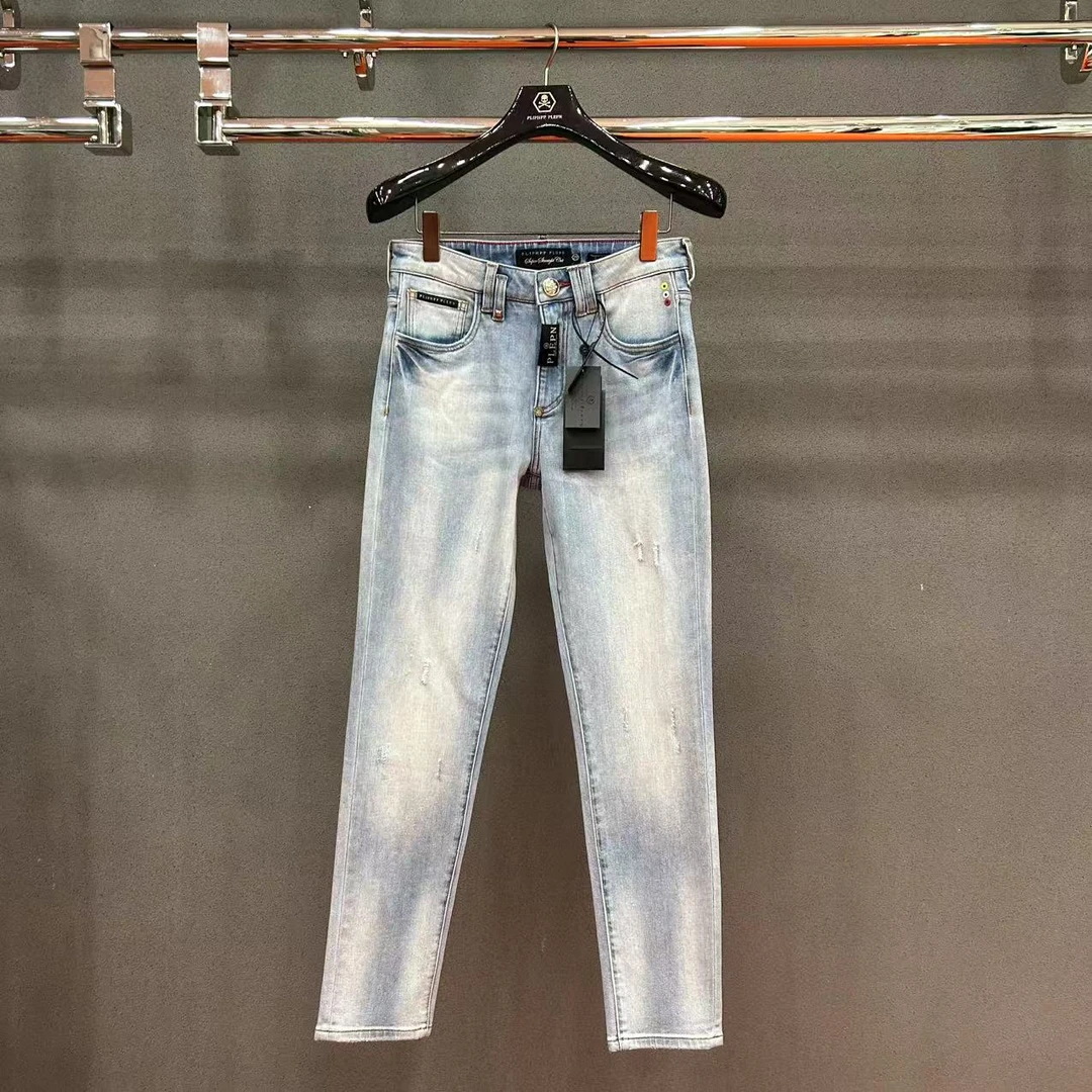 PLIPHPP PLEPN正品PP25年几何 简约大气高弹男款夏季软牛仔裤9981