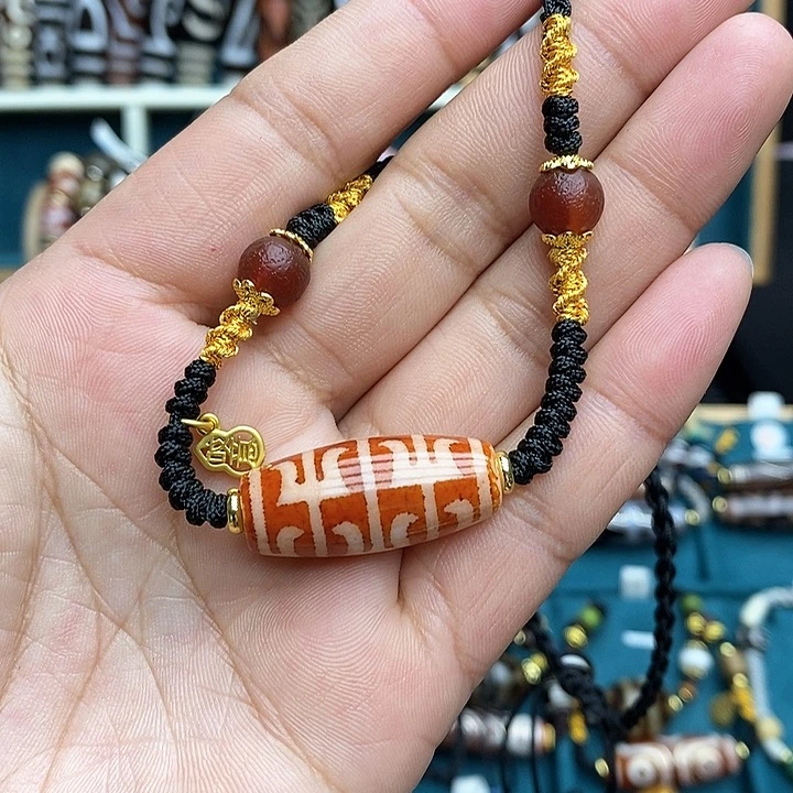 玛瑙/玉髓颈饰合金紫**璃